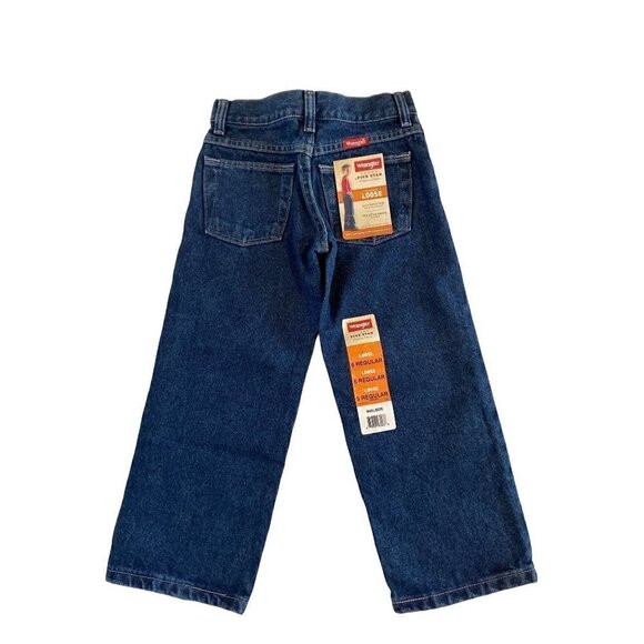Boys Wrangler Jeans Size 5 regular classic loose Adjustable - Picture 2 of 4